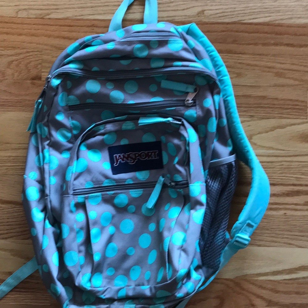 Backpack, jansport, Polkadotted